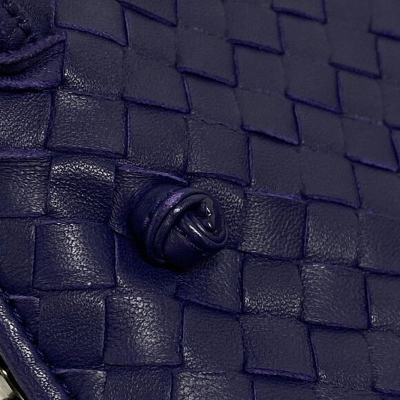 BOTTEGA VENETA Nodini - Navy Leather Shoulder Bag 764-081925 - Picture 8 of 14